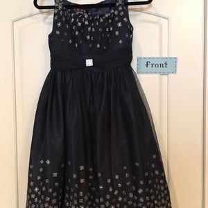 Girls size 16 Navy special occasion dress